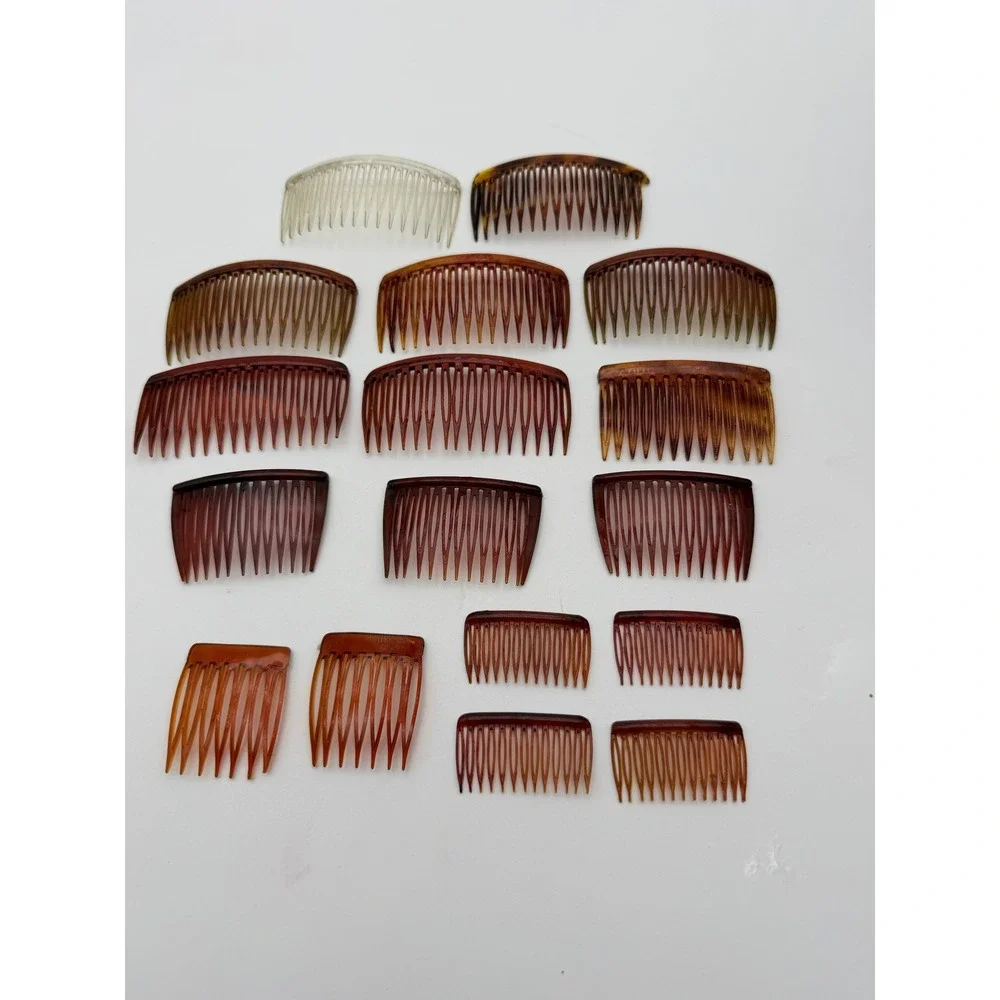 NOS Vintage 1995 Goody Kant-Slip Clear Hair Side Combs Made in USA Plus Open Lot